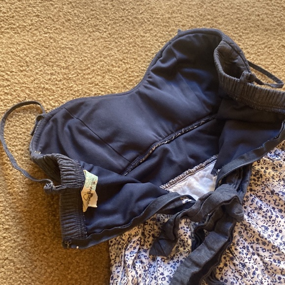 💵3 for $20✅Speechless denim/floral size 3 sundress eyelet lace - Picture 9 of 13